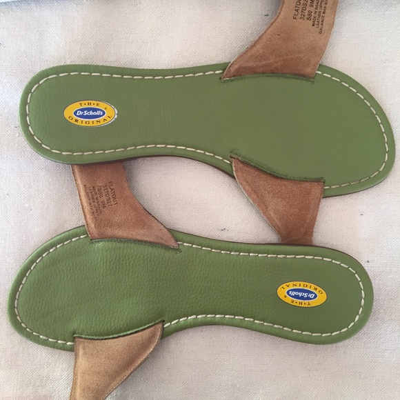 ✨Host Pick✨Orig. Dr. Scholls Green Leather Sandal - Picture 3 of 8